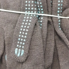 Перчатки вязанные с пупырями чёрные (5нитки)
